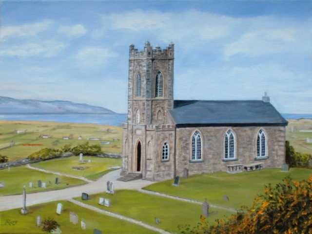 Tamlaghtard Church in its lovely setting