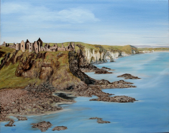 Dunluce castle and the White Rocks Portrush